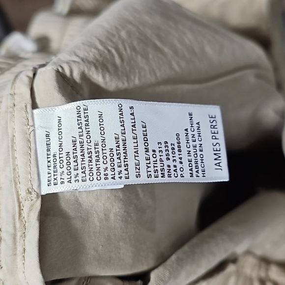 Standard James Perse Beige High Rise‎ Drawstring Pants Size 5 - Picture 3 of 7